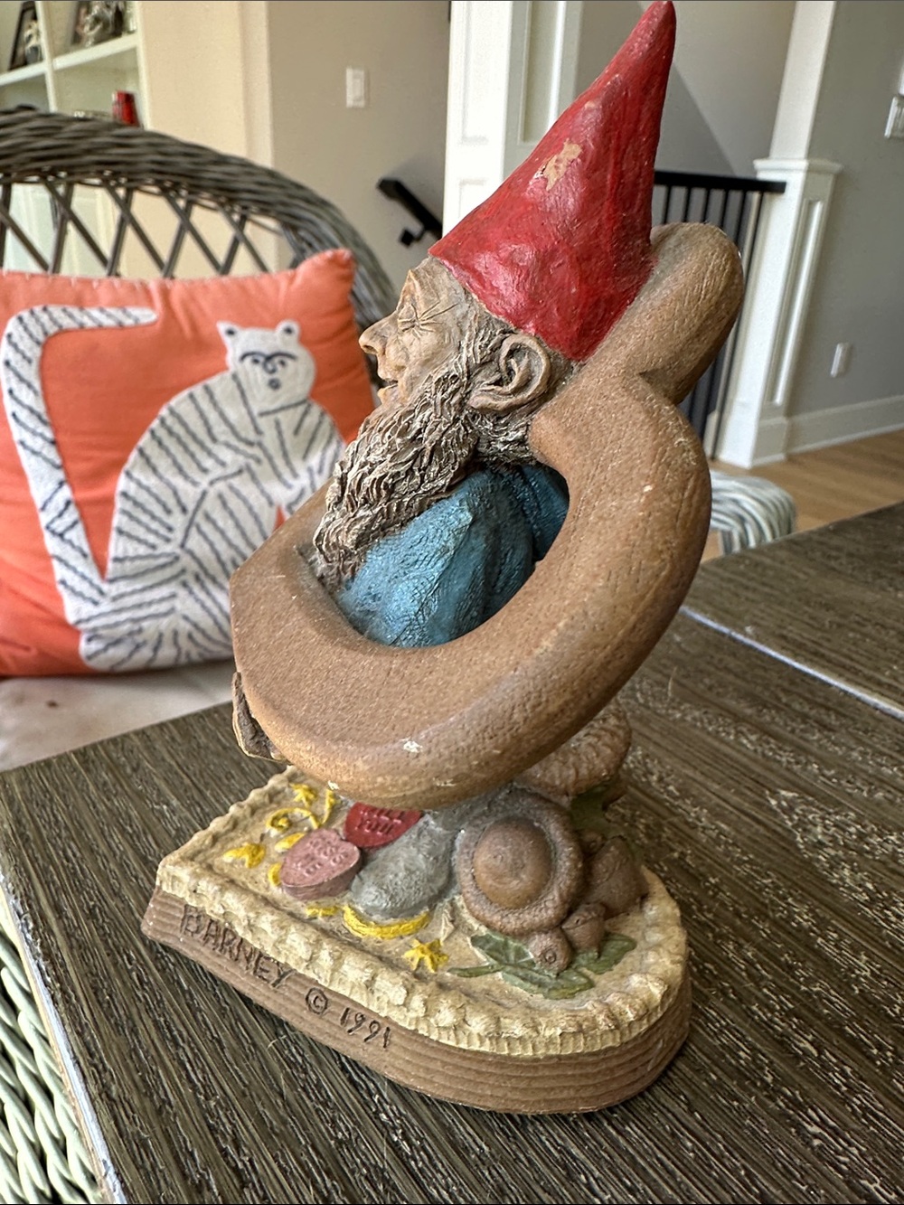 Tom Clark Barneys Valentine gnome statuette by Carin Studios 6x4 signed - Picture 6 of 8